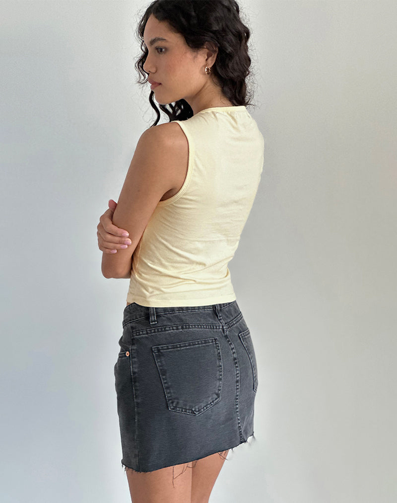 Leen Tank Top in Buttermilk Oranges-Nico Sky