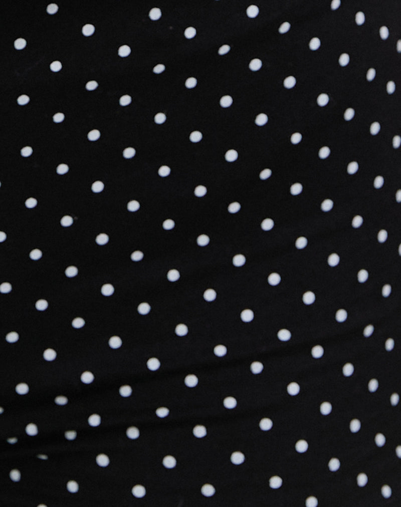 Eunia Short in Micro Polka Black-Nico Sky