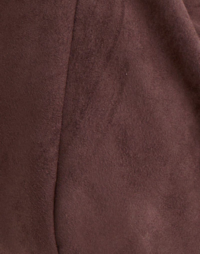 Tetira Bag with Double Tortoise Shell Buckle in Brown-Nico Sky