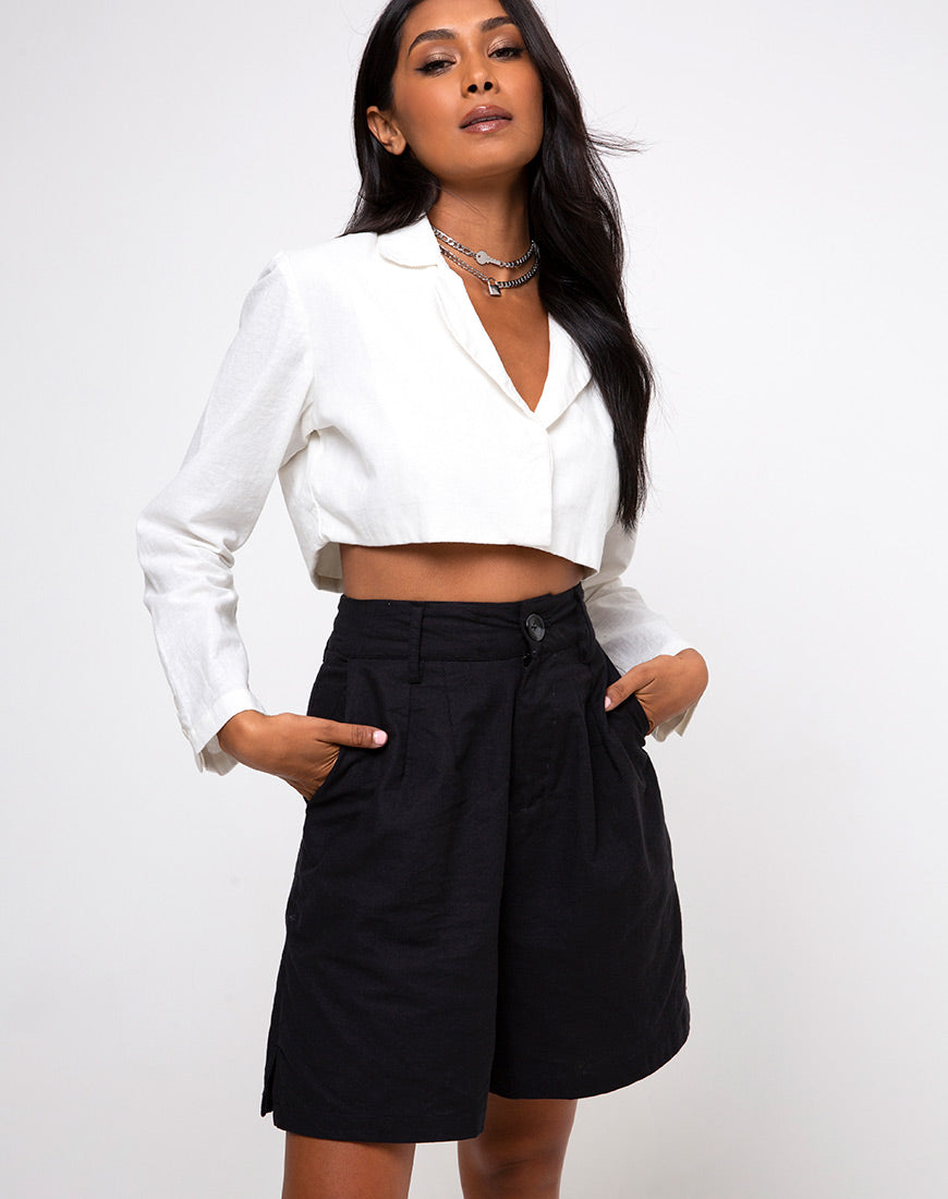 Lexta Short in Black-Nico Sky