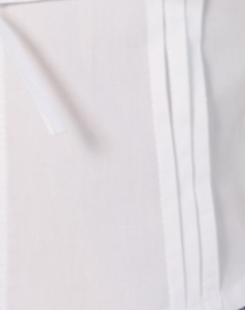 Lias Puff Sleeve Blouse in White-Nico Sky