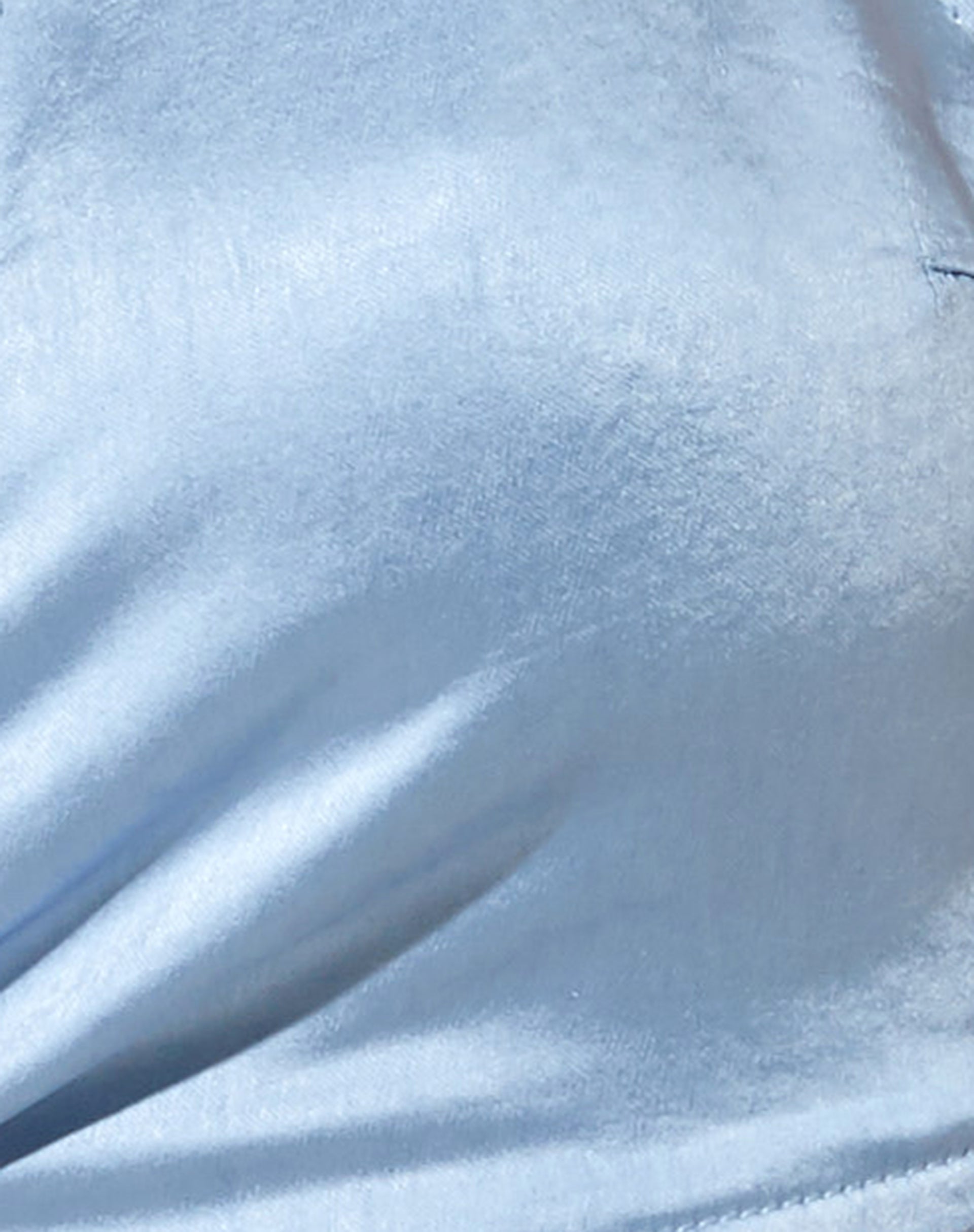 Liliah Crop Top in Satin Daylight Blue-Nico Sky