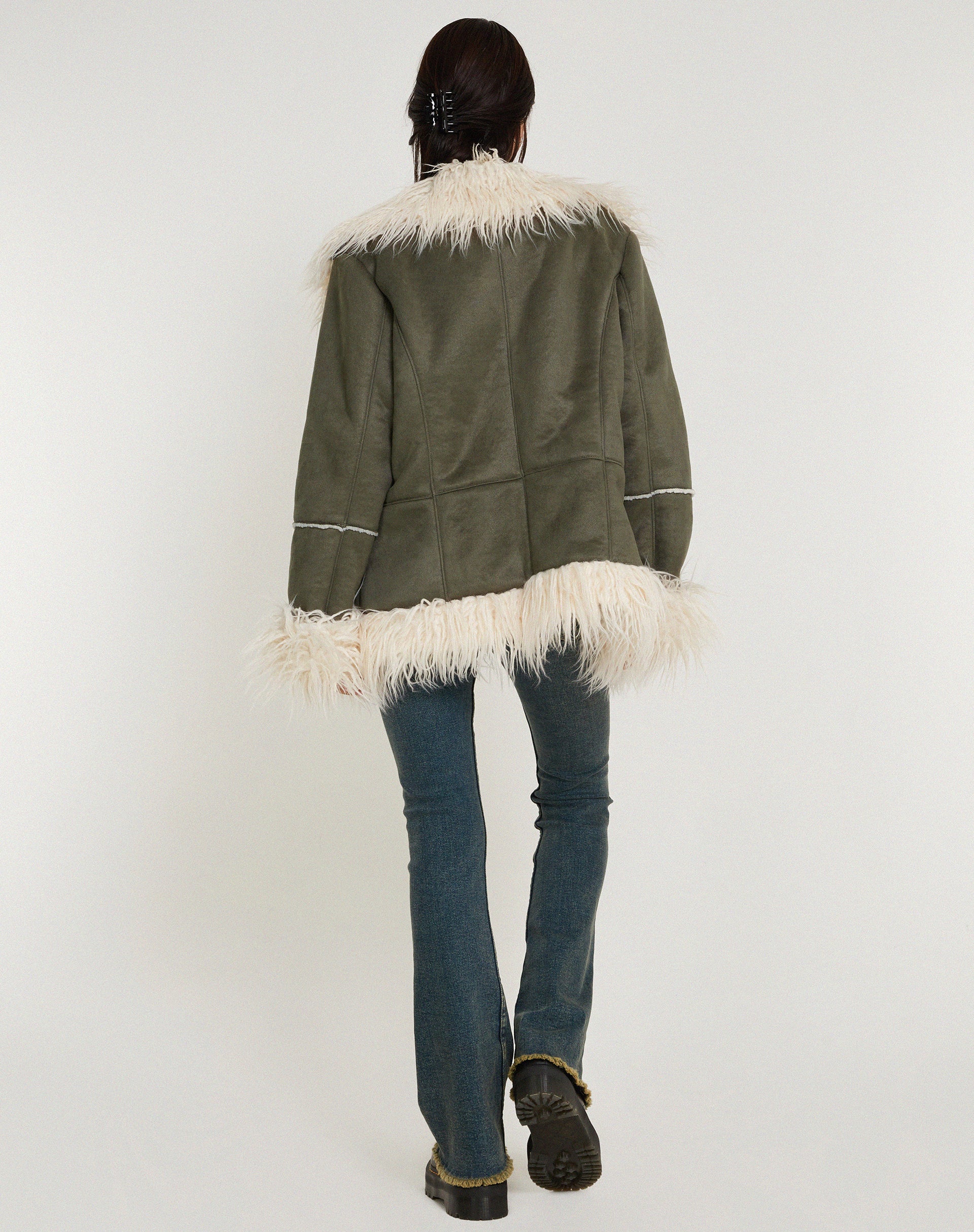 Limin Coat in Forest Green-Nico Sky