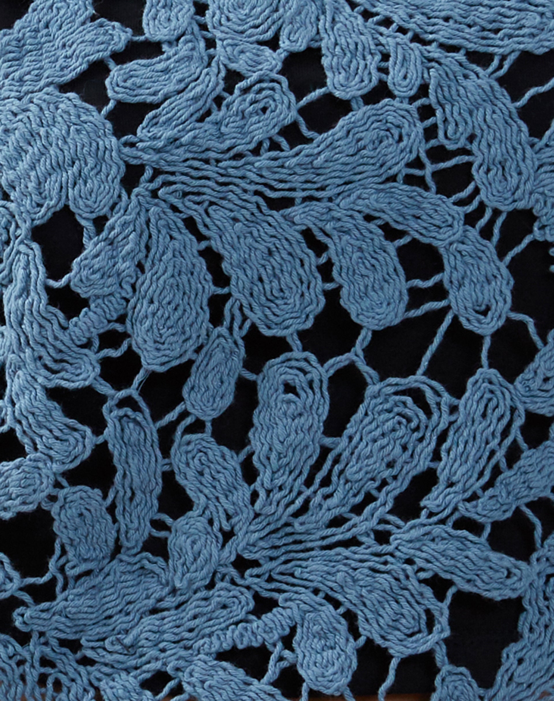 Limu Crochet Top in Moonlight Blue-Nico Sky