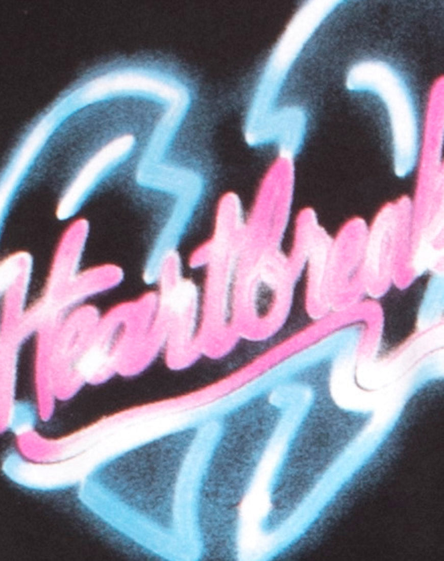 Liona Sweatshirt in Black Heart Breaker-Nico Sky