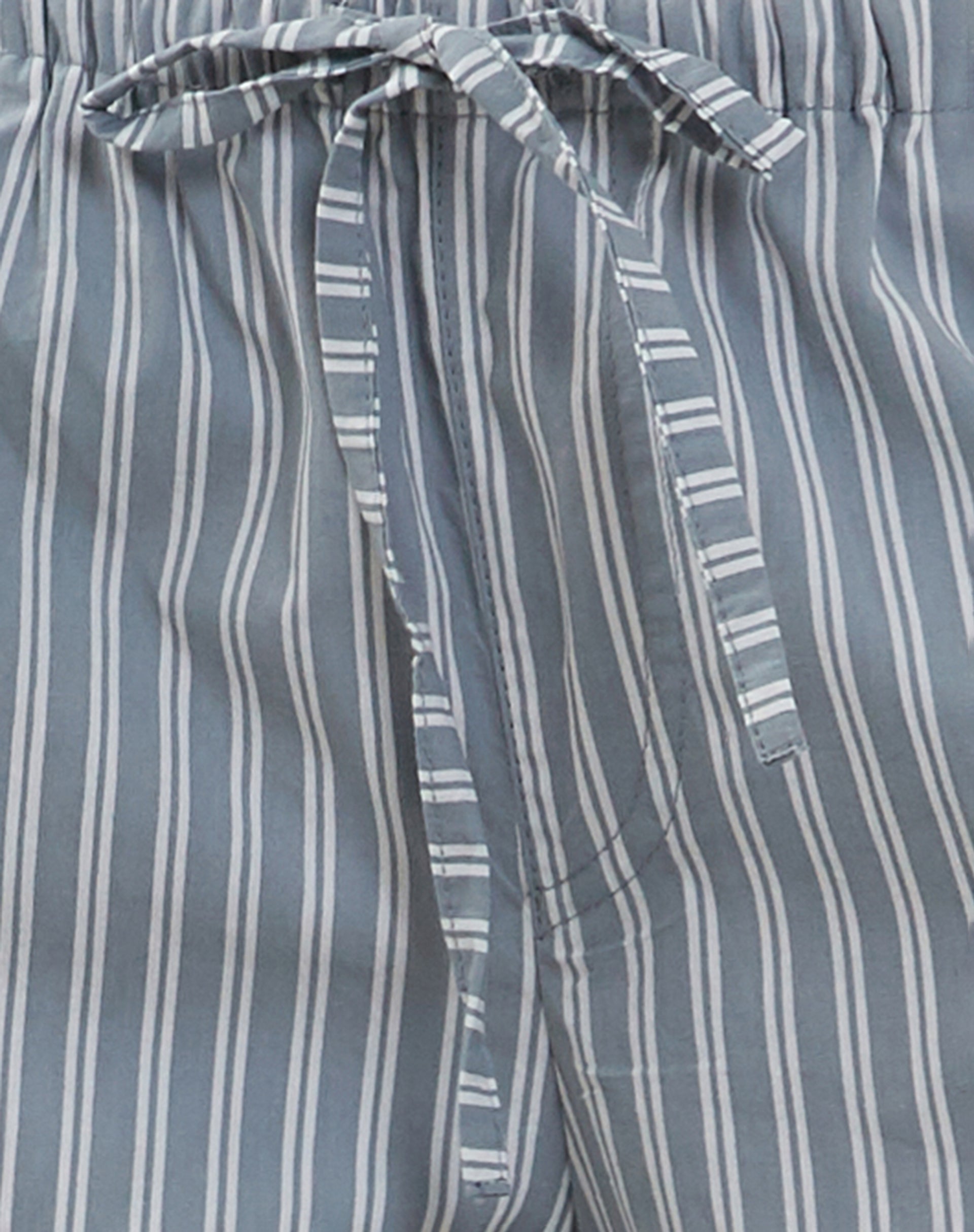 Lirura Wide Leg Trouser in Grey with White Stripes-Nico Sky