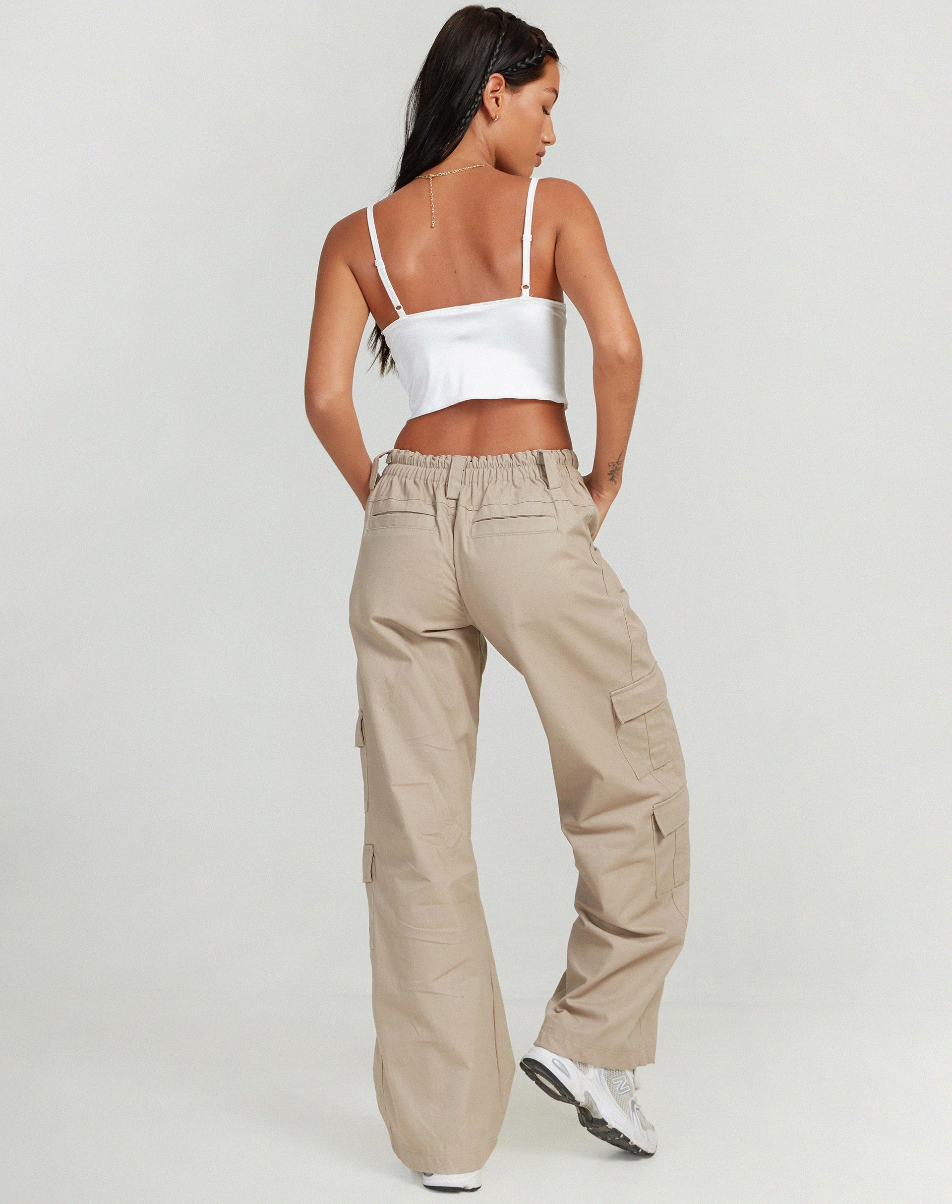 Litasa Corset Top in Satin Ivory-Nico Sky