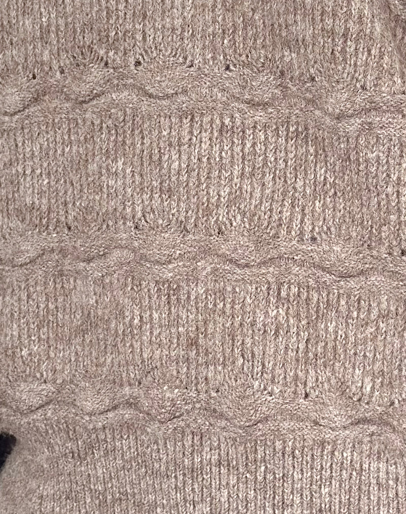 Loka Oversized Jumper in Almond-Nico Sky