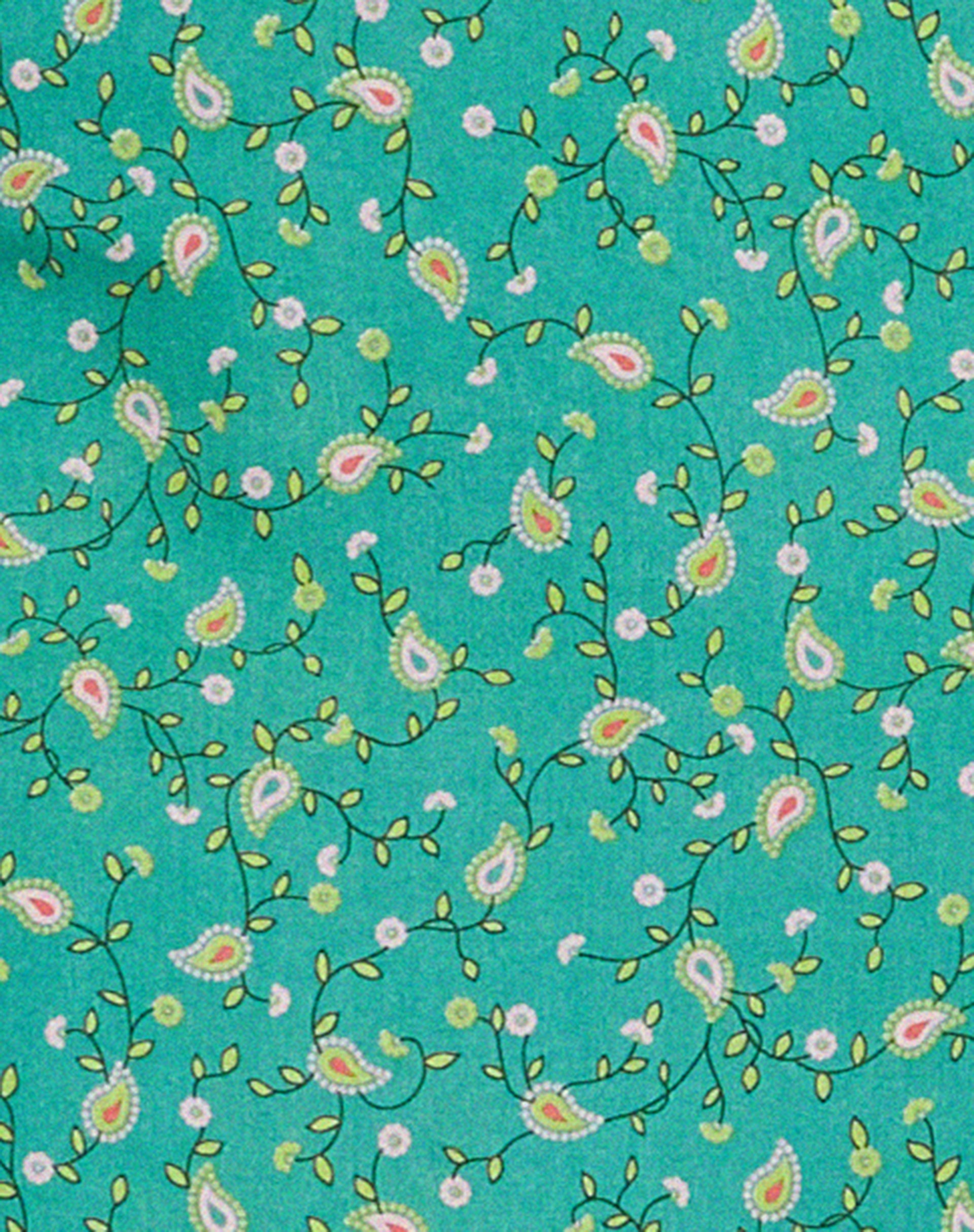 Lona Midi Dress in Paisley Fun Green-Nico Sky