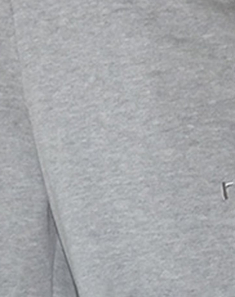 Loose Jogger in Grey Marl with M Embroidery-Nico Sky