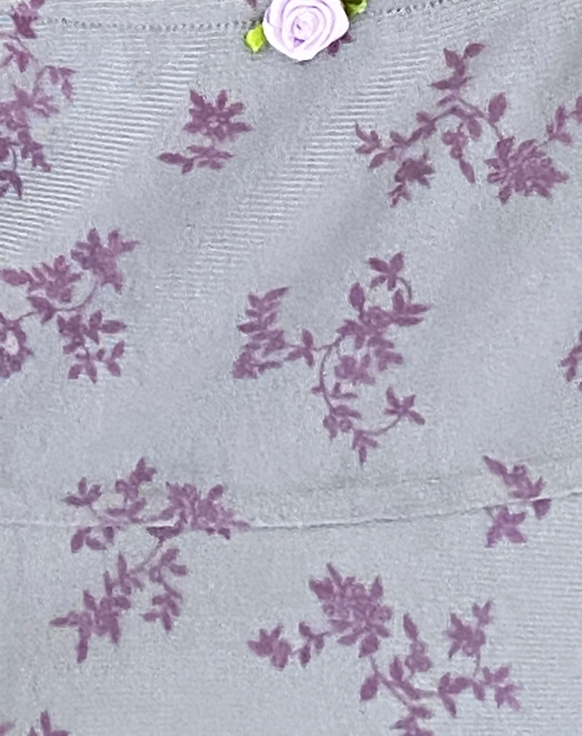 Friska Mini Skirt in Purple Botanist Flock-Nico Sky