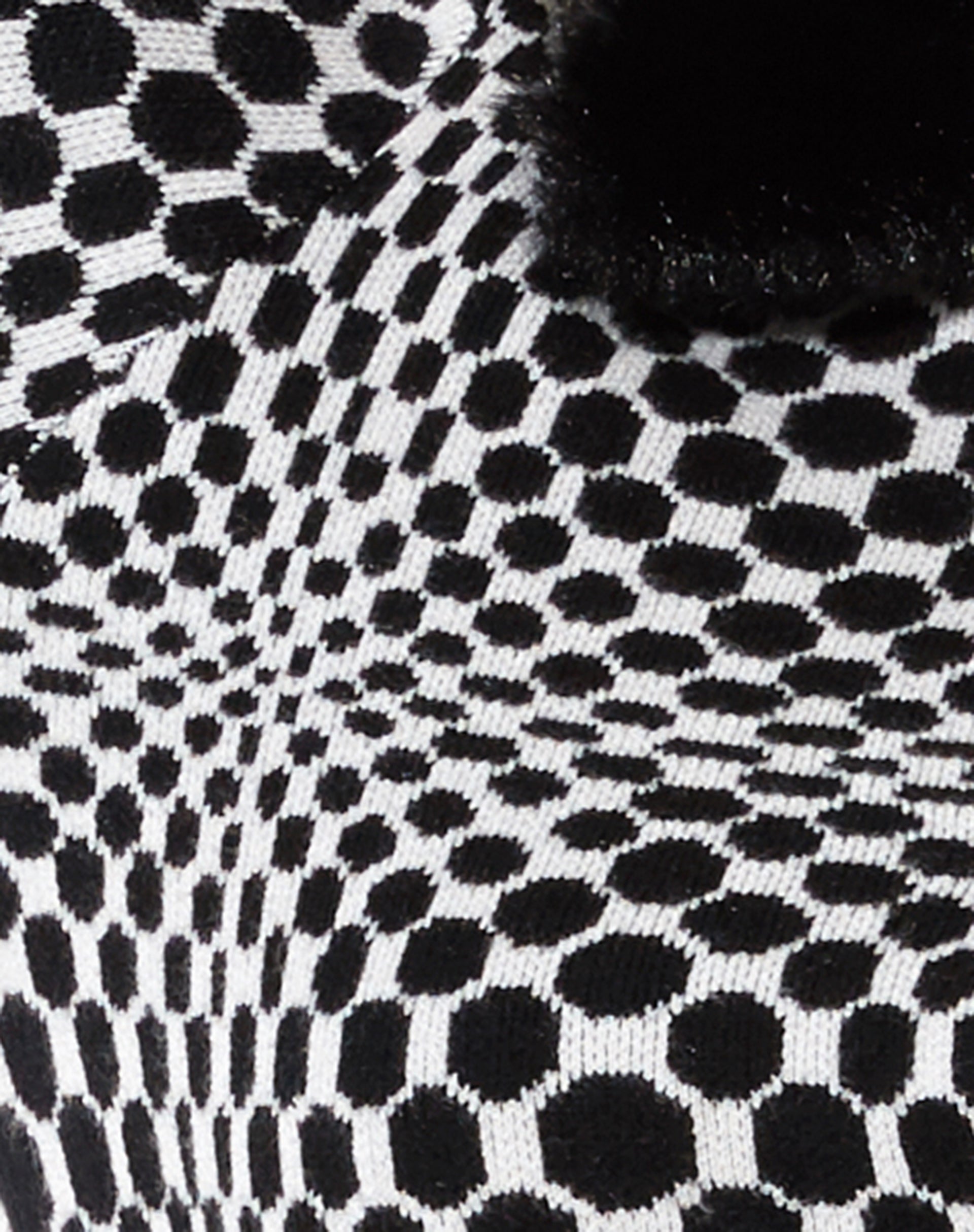 Lorita Cardi in Optic Monochrome Square Black and White-Nico Sky