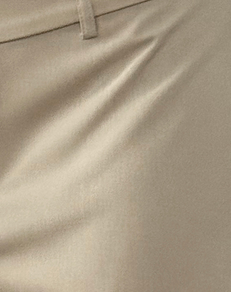 Abba Low Rise Trousers in Stone-Nico Sky