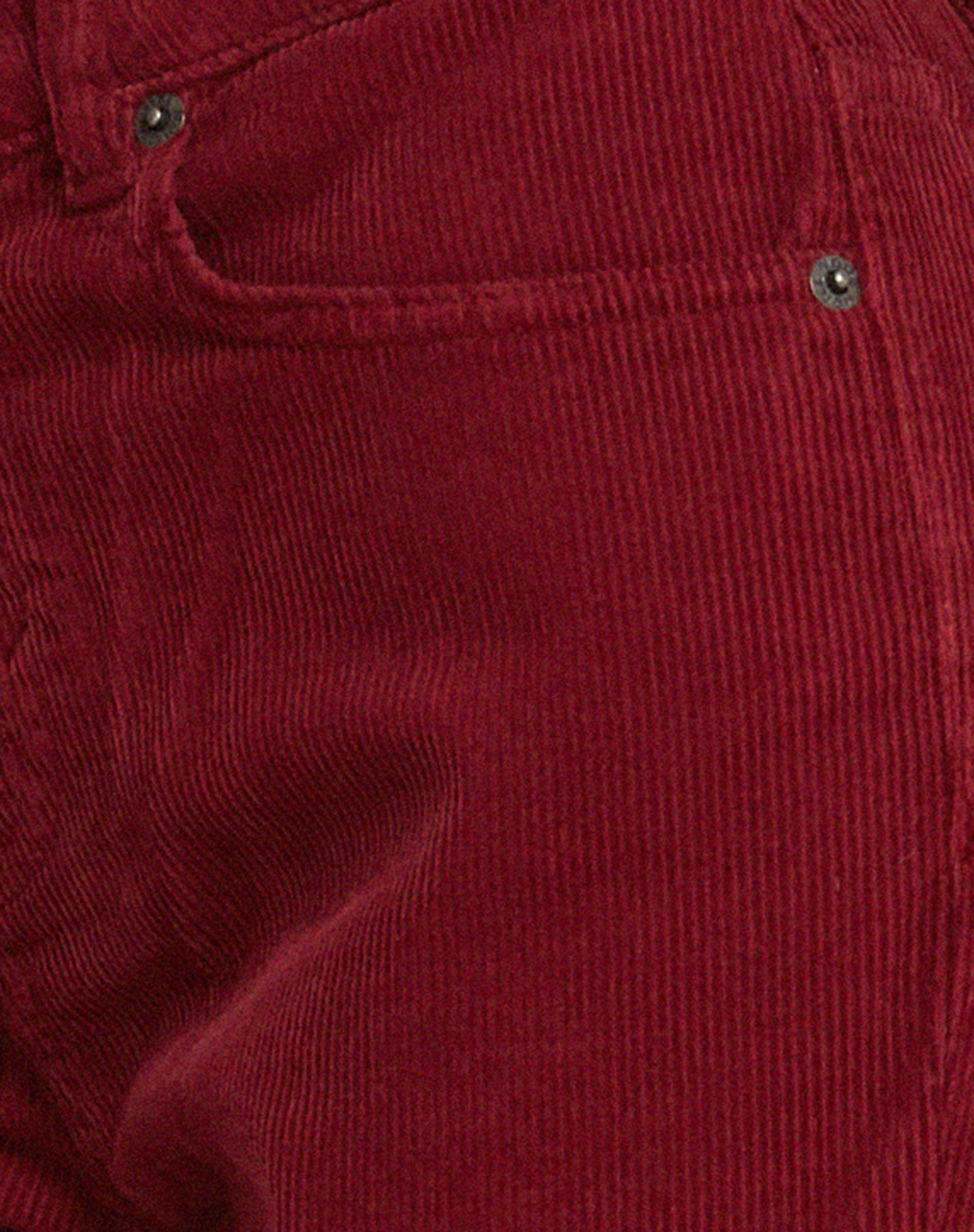 Low Rise Bootleg Jeans in Cord Maroon-Nico Sky