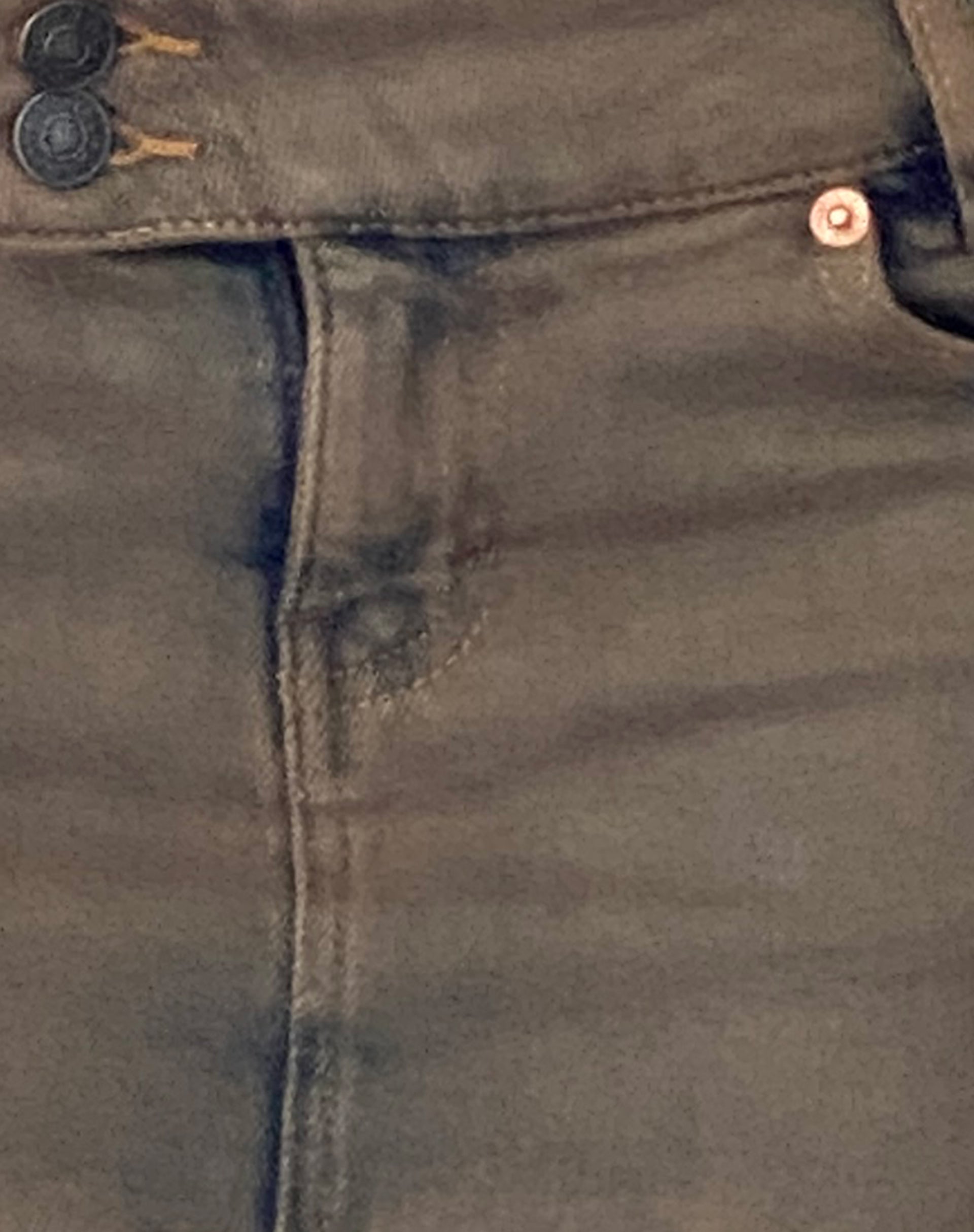 Low Rise Denim Mini Skirt in Sand-Nico Sky