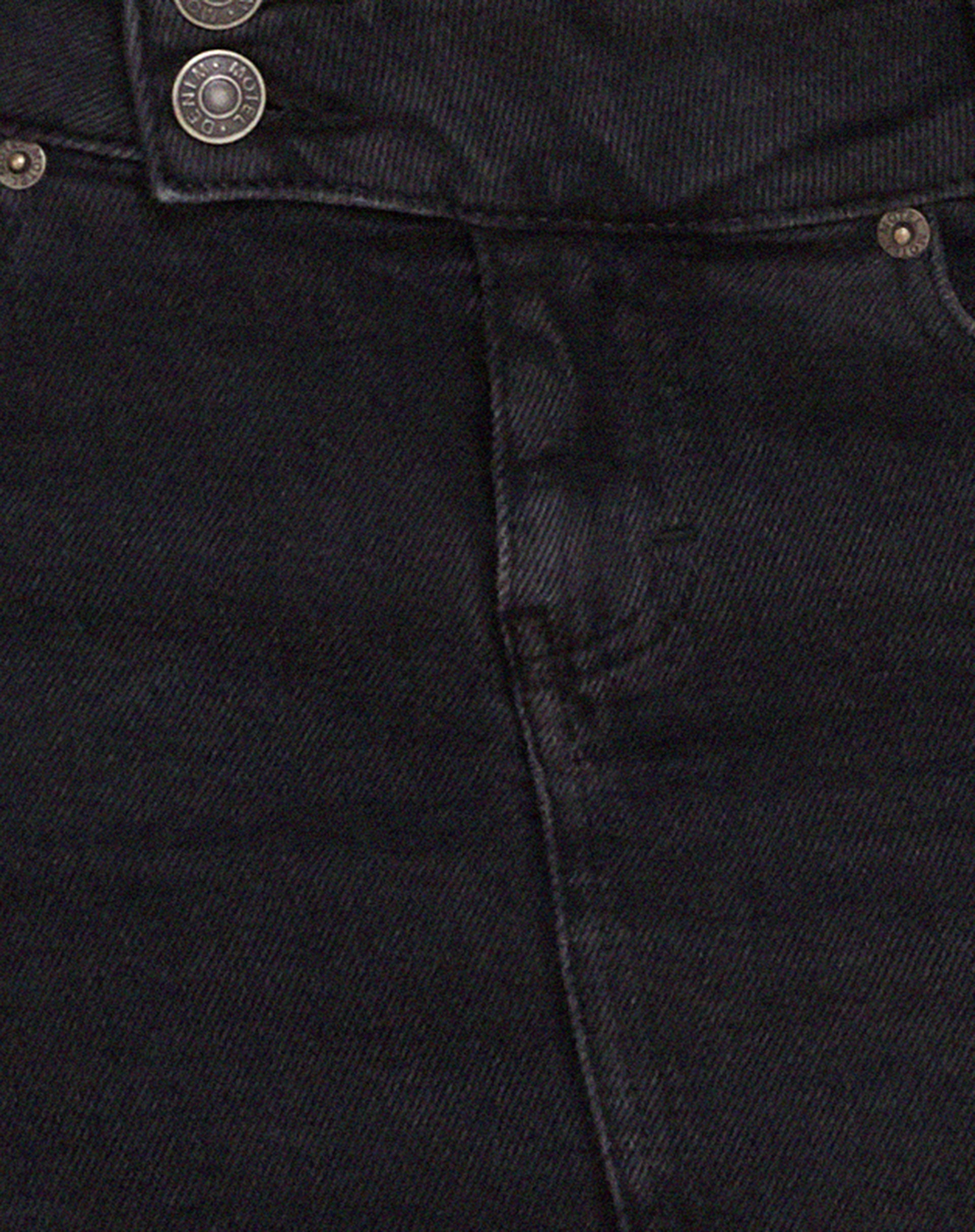 Low Rise Mini Skirt in Black Wash-Nico Sky