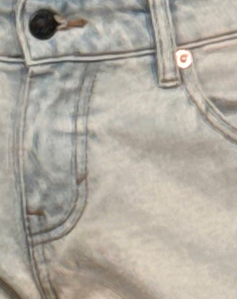 Low Rise Parallel Jeans In Arctic Blue-Nico Sky