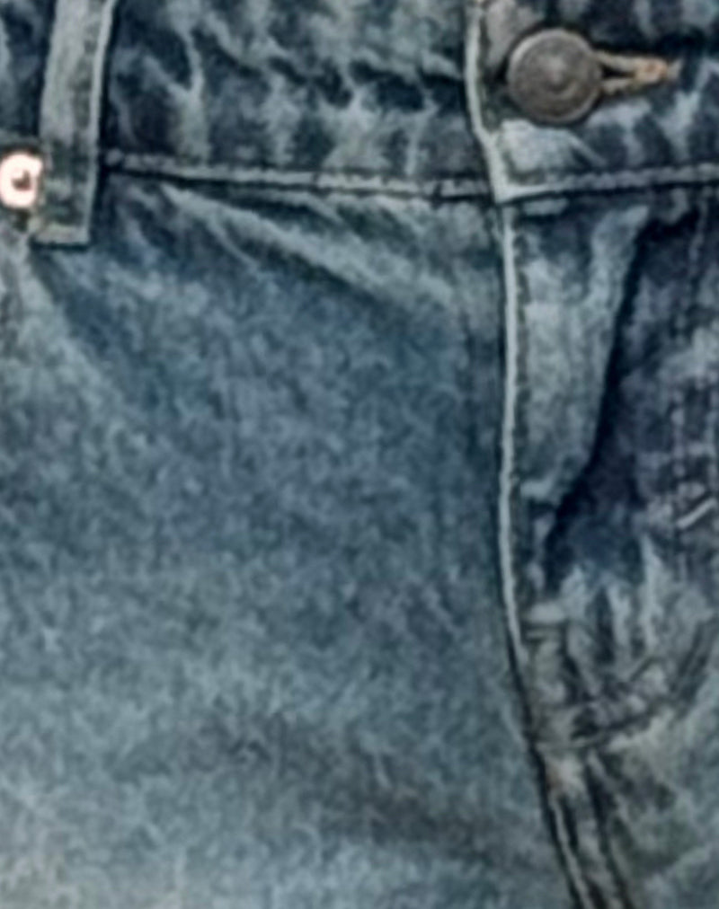 Low Rise Parallel Jeans In Dirty Blue-Nico Sky