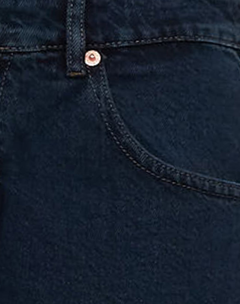 Low Rise Roomy Jeans in Blue Ink-Nico Sky