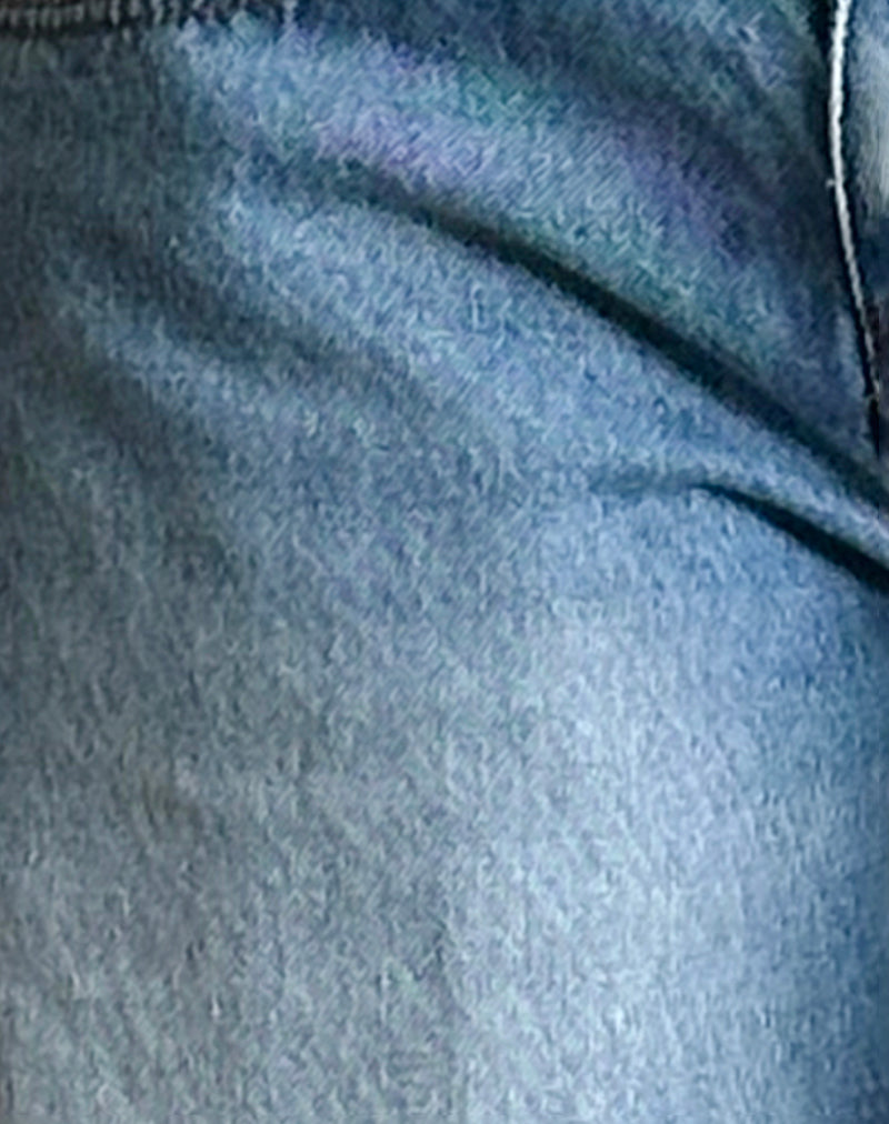 Roomy Extra Wide Low Rise Jeans in Marine Blue Wash-Nico Sky