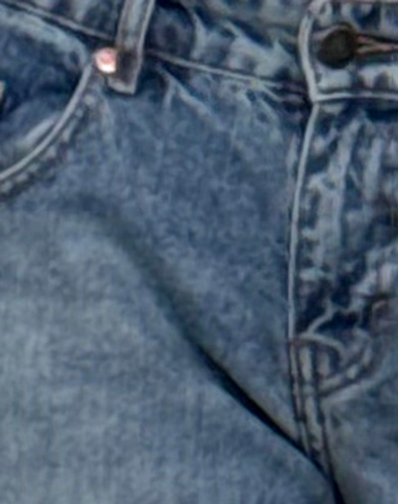 Roomy Extra Wide Low Rise Jeans in Powder Blue-Nico Sky