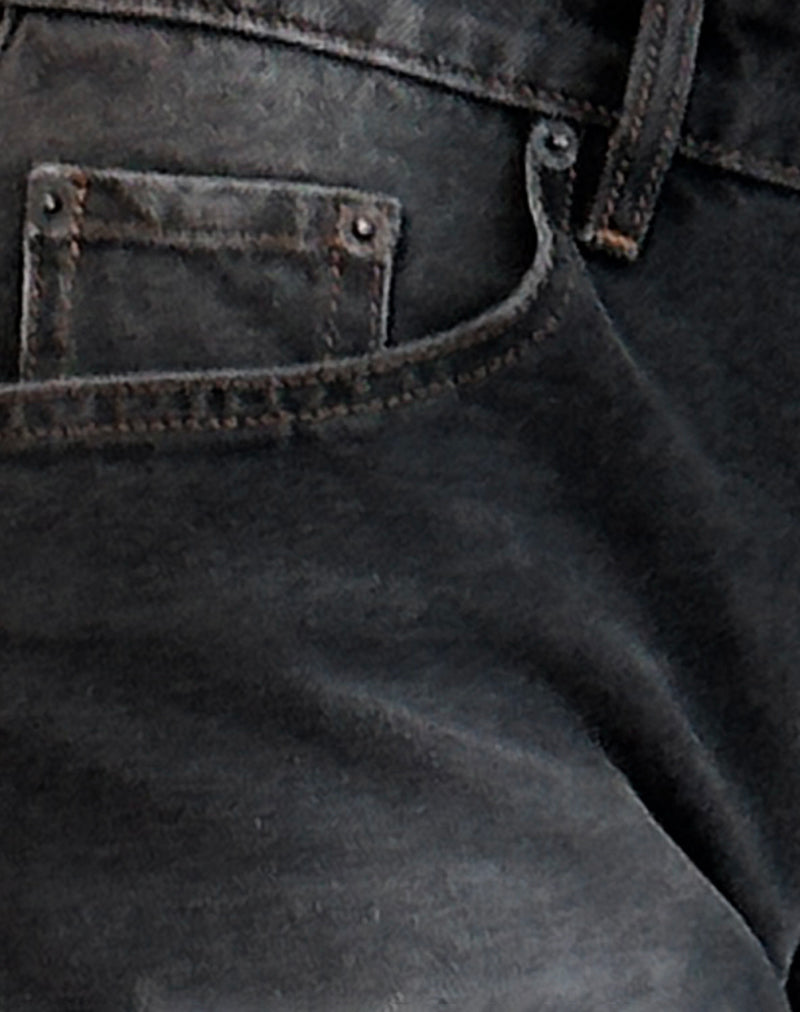 Roomy Low Rise Jorts in Grey Used Bleach-Nico Sky