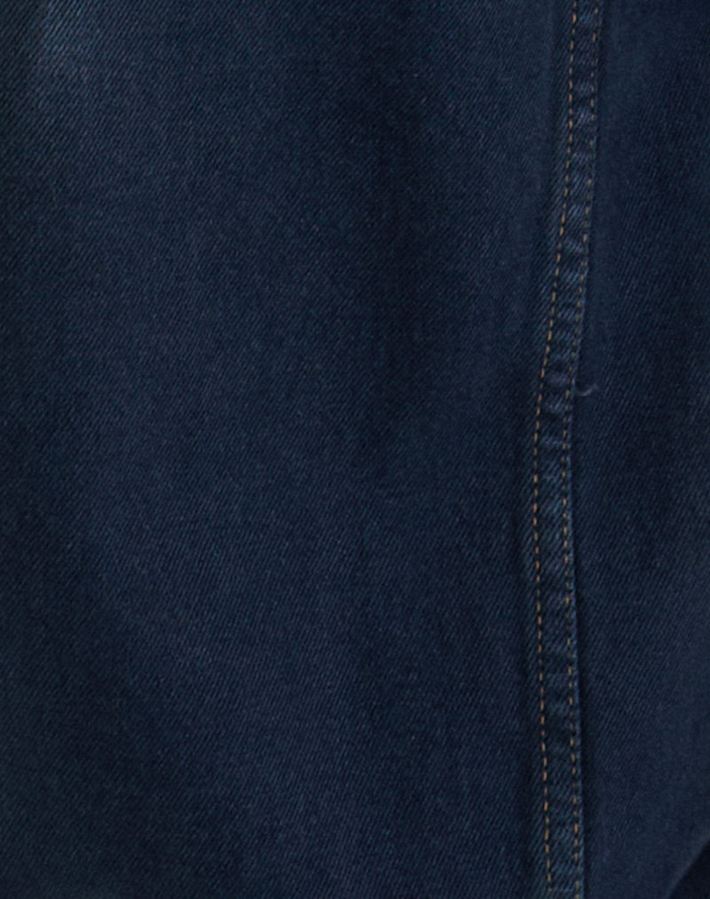 Low Rise Roomy Jeans in Smokey Blue-Nico Sky