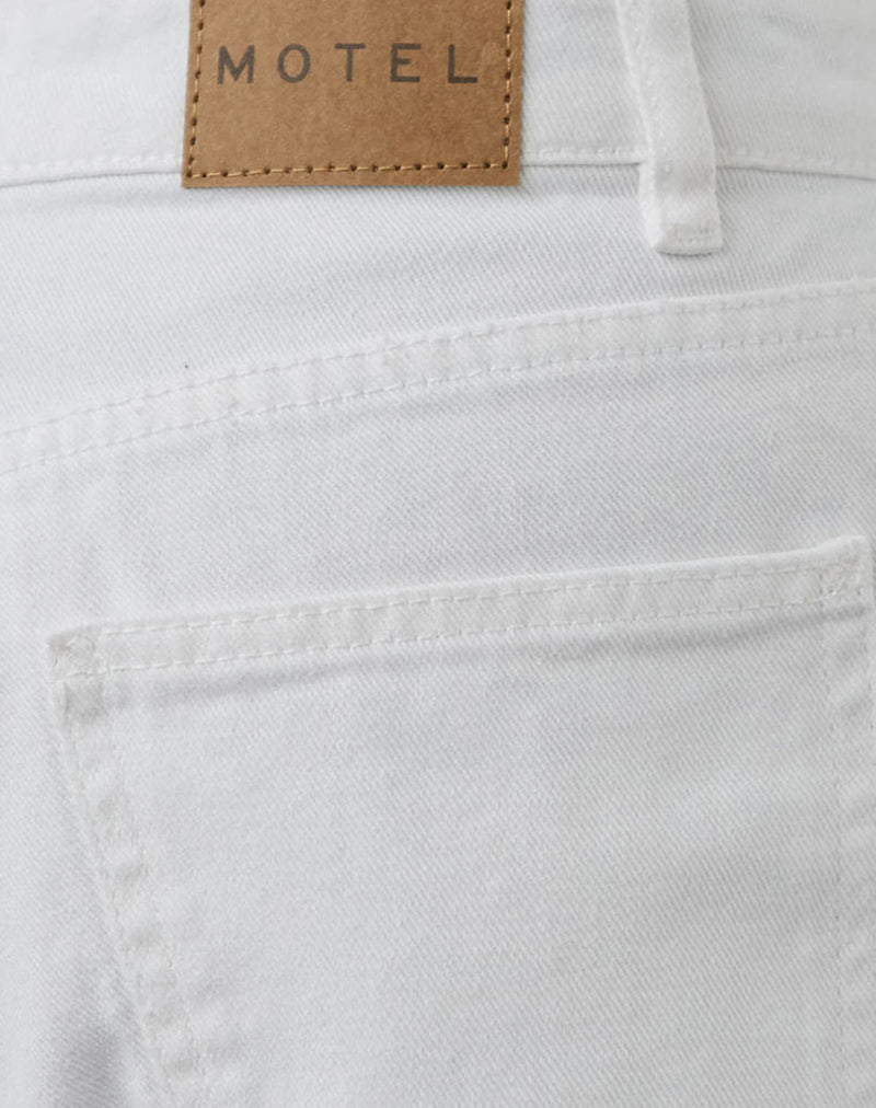 Low Rise Roomy Jeans in True White-Nico Sky