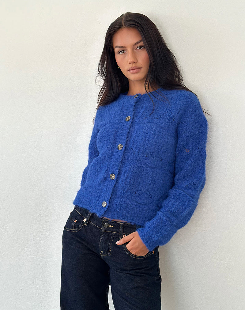 Luciana Cardigan in Cobalt Blue-Nico Sky