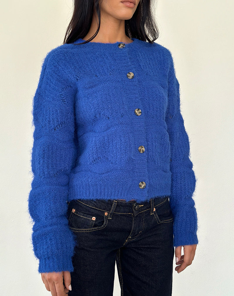 Luciana Cardigan in Cobalt Blue-Nico Sky