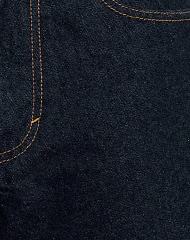 Low Rise Skater Short in Indigo-Nico Sky