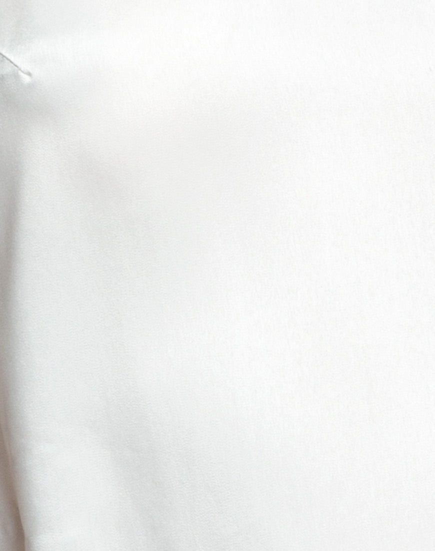 Lucille Slip Dress in Satin Bone-Nico Sky