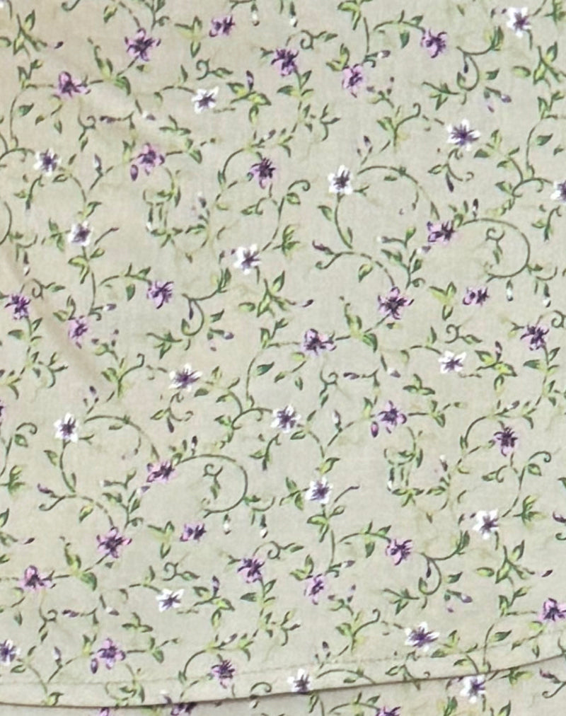 Luiso Mini Skirt in Parma Violet-Nico Sky