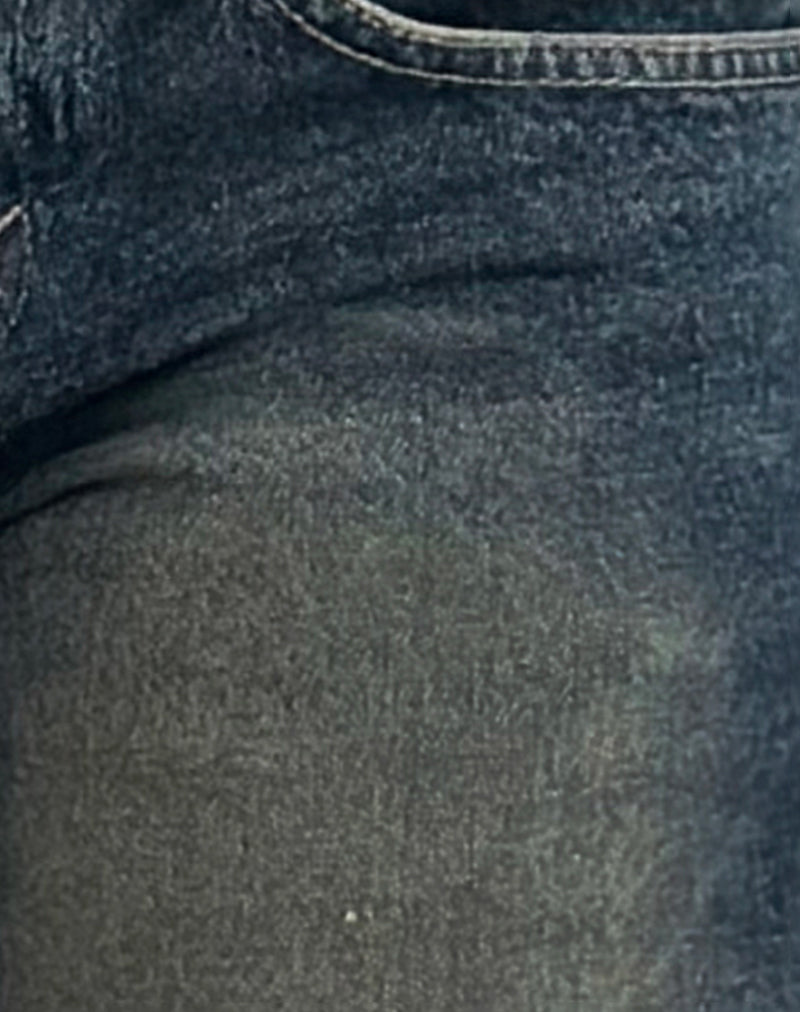 Low Rise Parallel Jeans in Amber Wash-Nico Sky