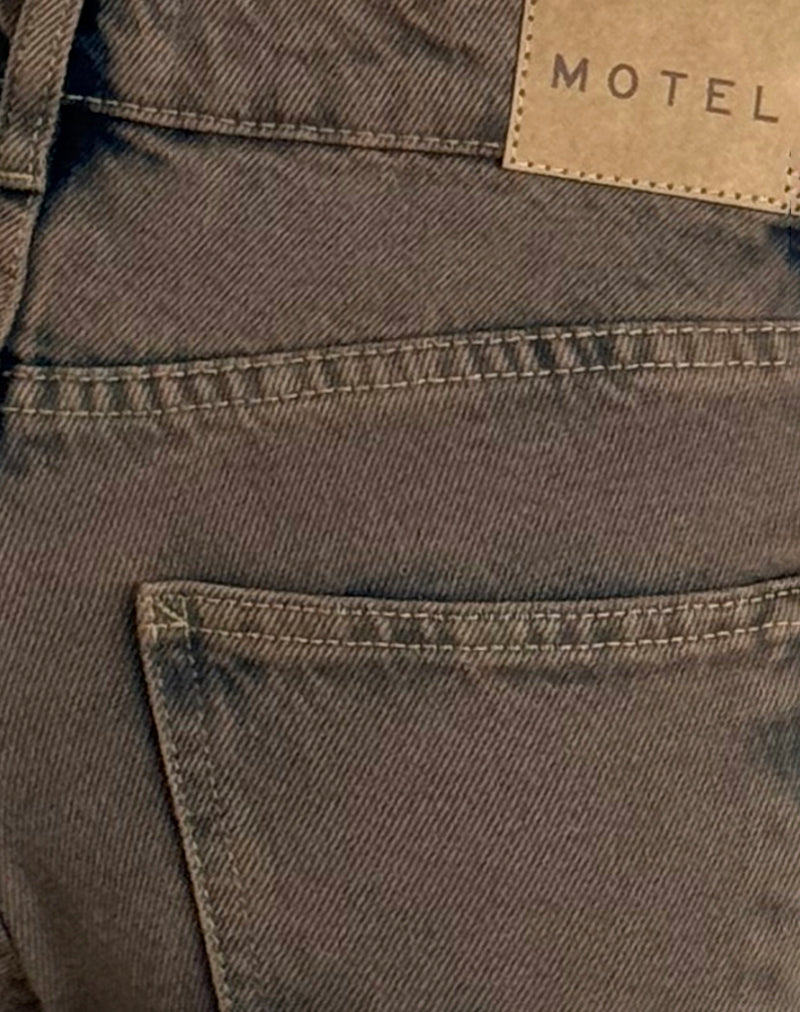 Low Rise Parallel Jeans in Dark Sand-Nico Sky