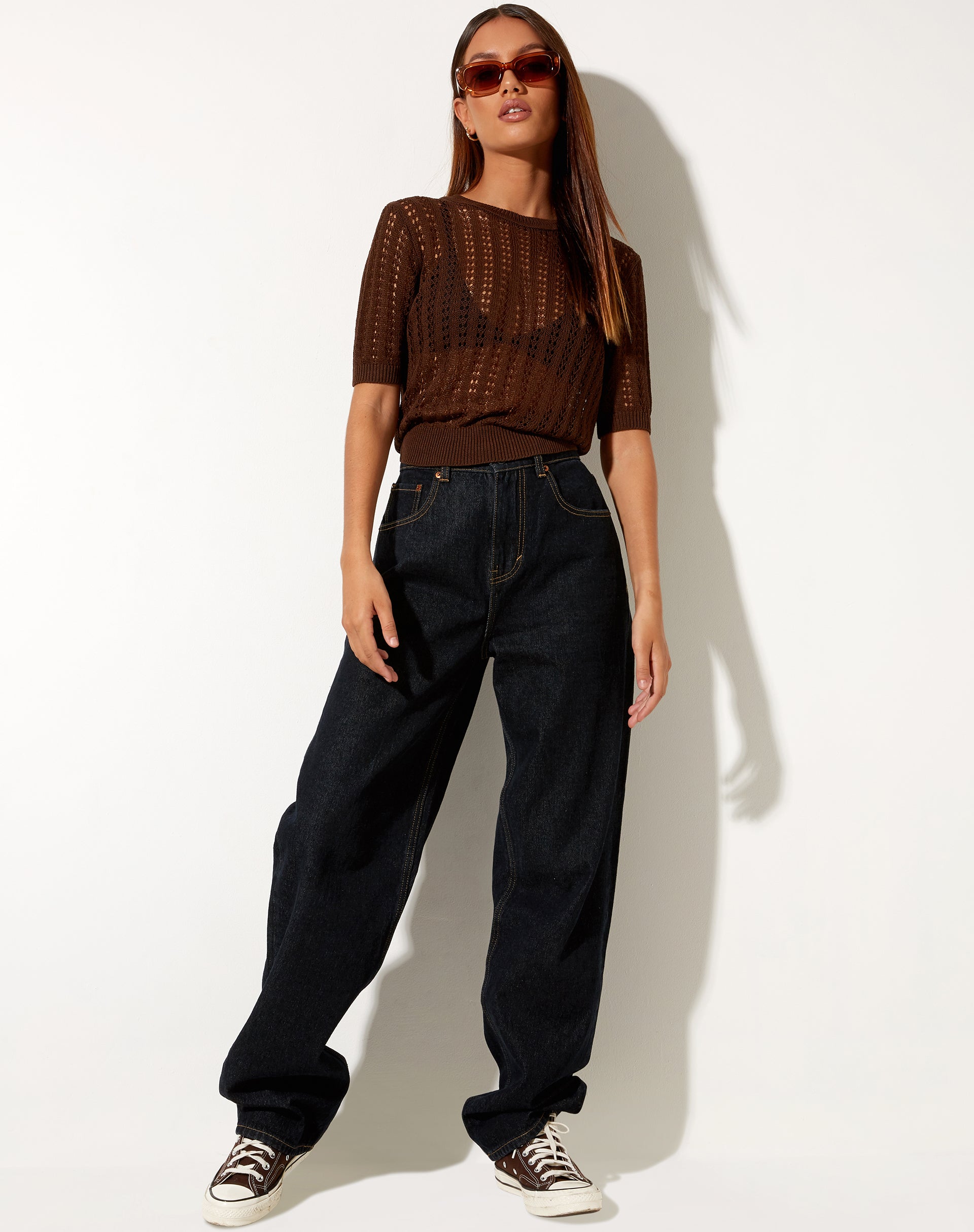 Mae Jumper in Bitter Chocolate-Nico Sky