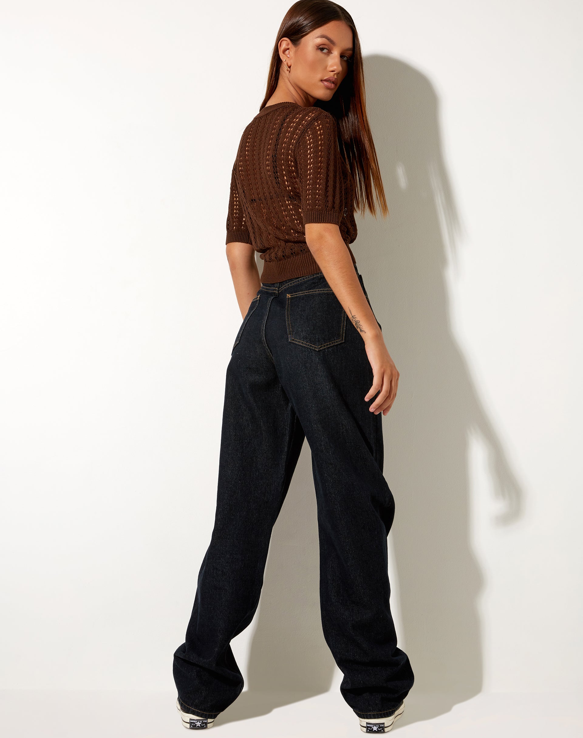 Mae Jumper in Bitter Chocolate-Nico Sky