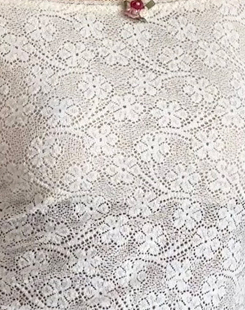 Mageina Bardot Top in Lace Ivory-Nico Sky