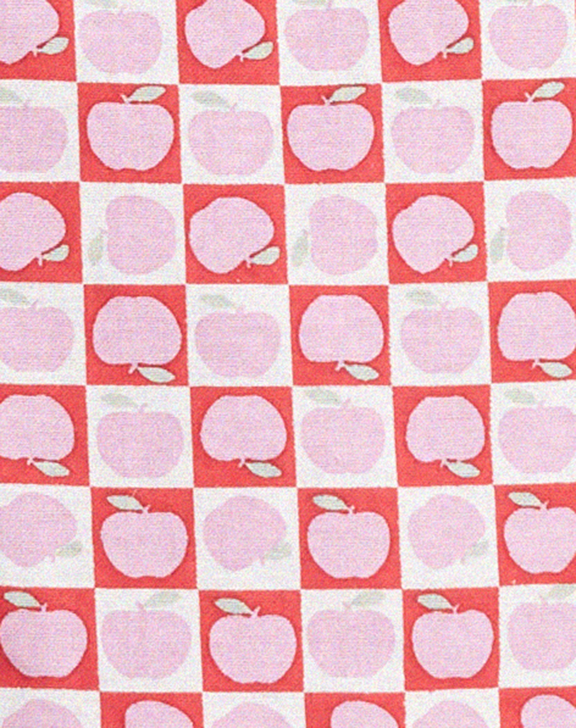 Bandana in Apple Check Blush Red-Nico Sky
