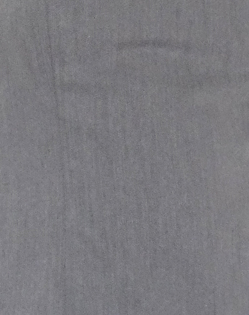 Mairi Longline Bandeau Top in Charcoal Tailoring-Nico Sky