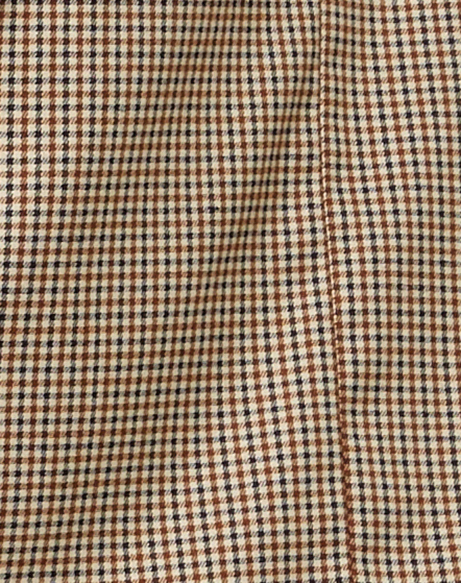 Maiwa Blazer in Small Check Brown-Nico Sky