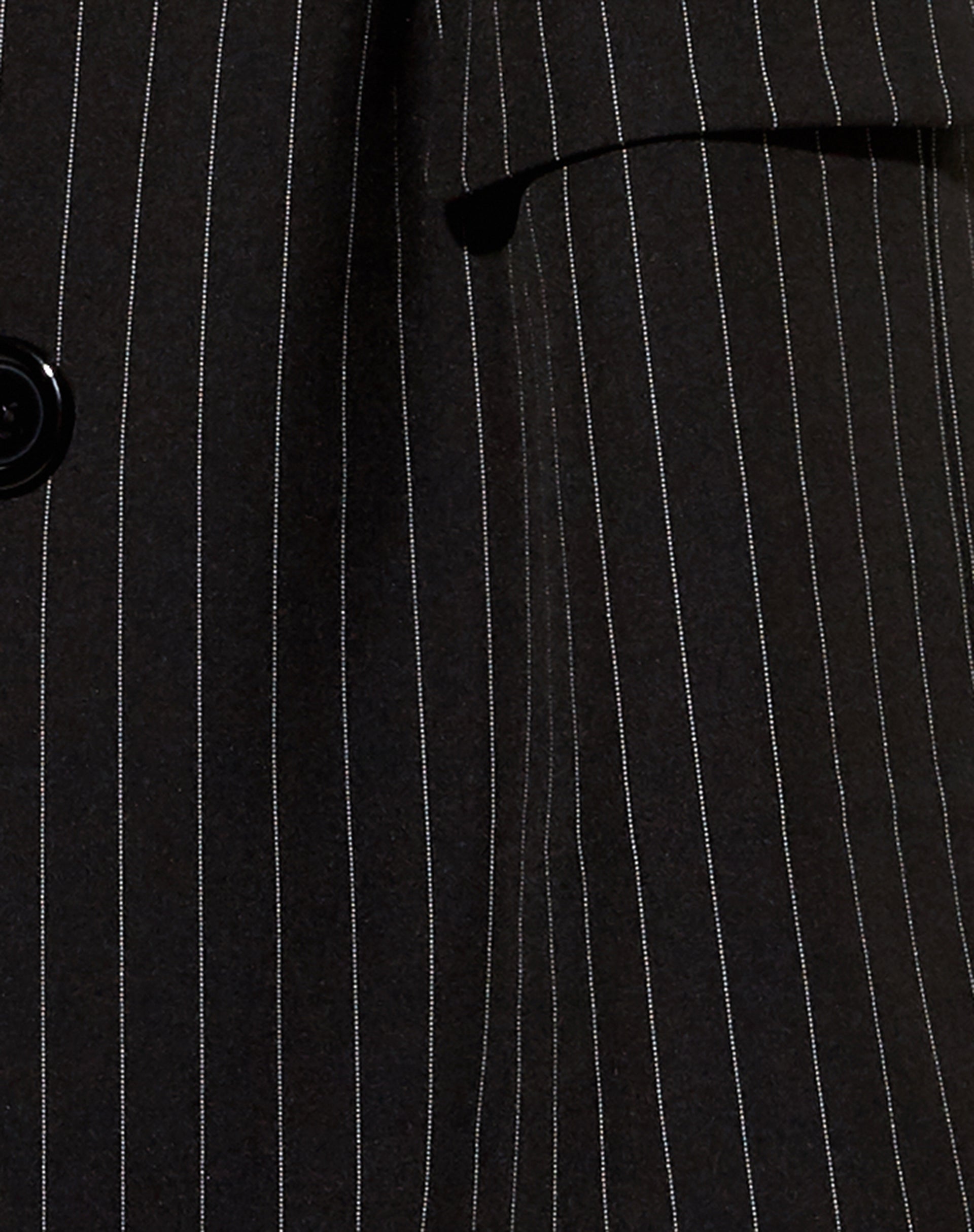 Maiwa Blazer in Pinstripe Black-Nico Sky