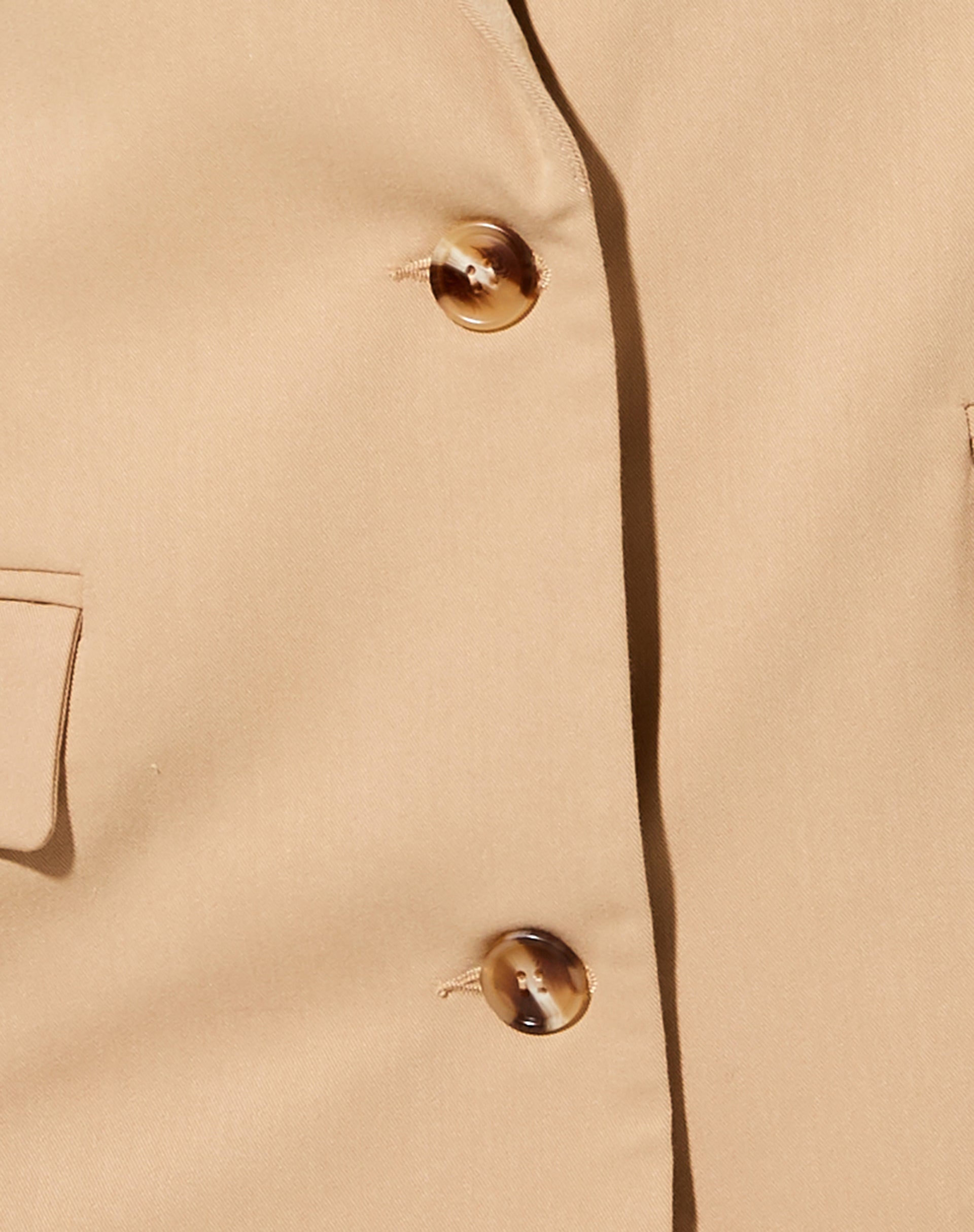 Maiwa Blazer in Tan-Nico Sky