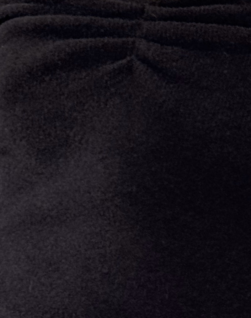 Makena Bardot Jumper in Brushed Black-Nico Sky