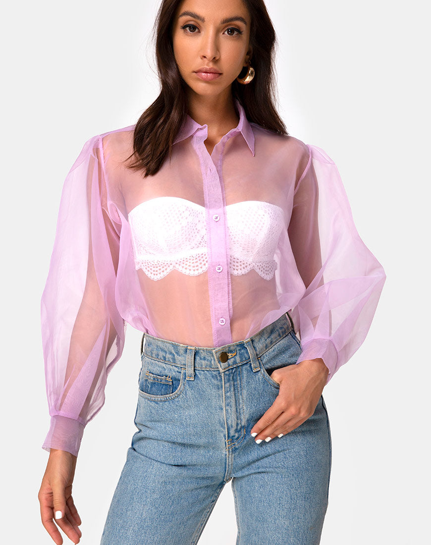 Makiza Top in Lilac-Nico Sky