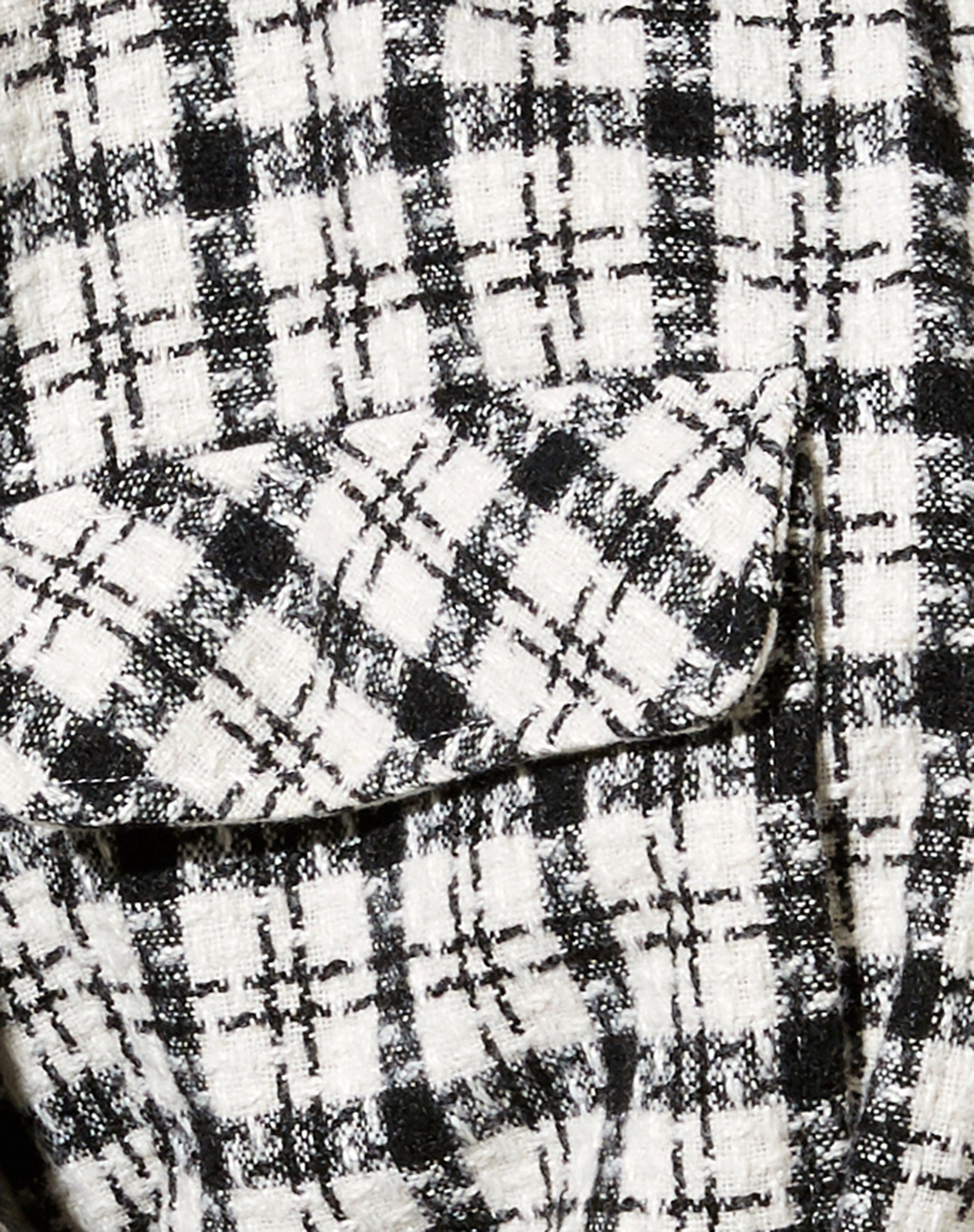 Marcella Shirt in Black and White Check-Nico Sky