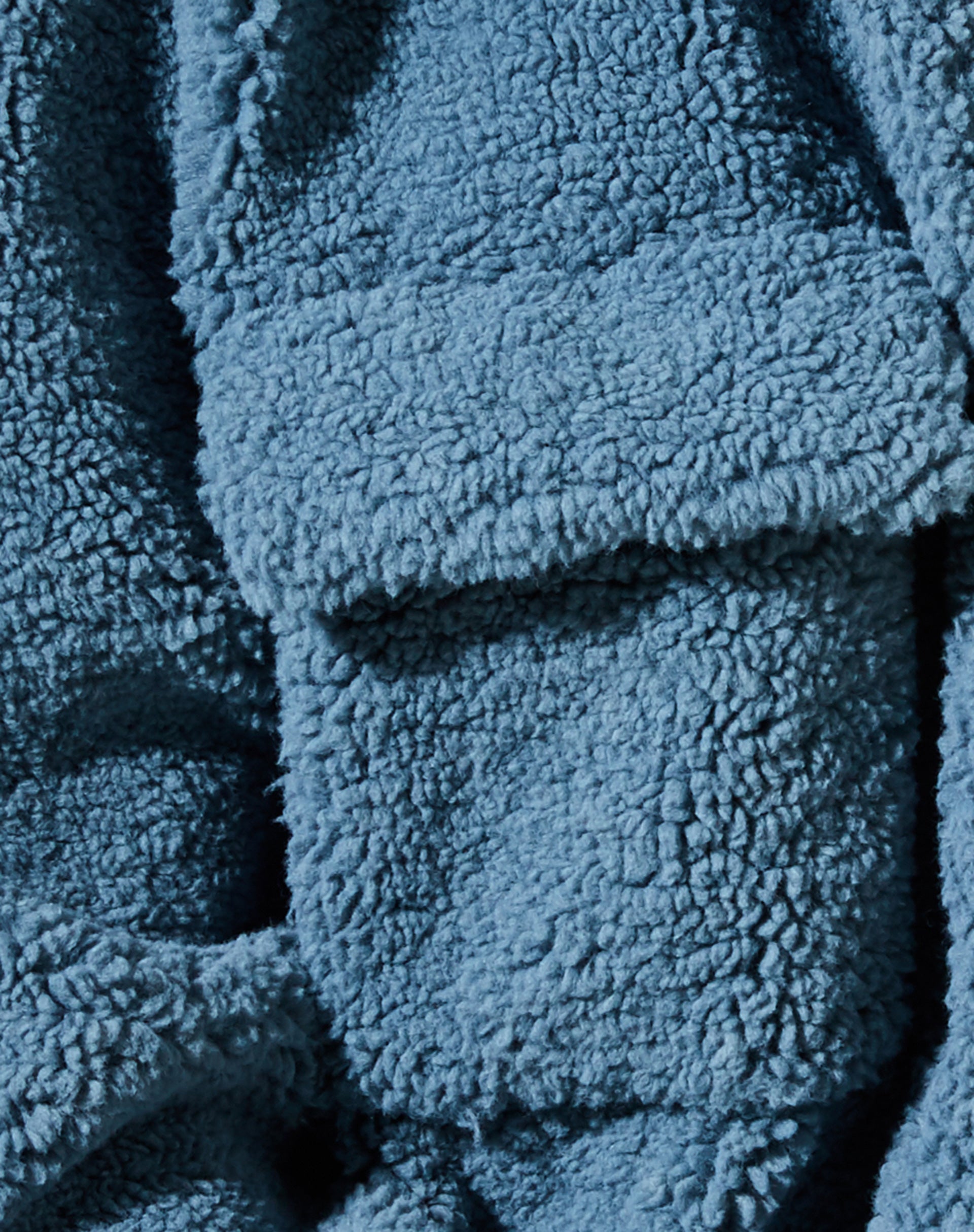 Marcella Shirt in Borg Slate Blue-Nico Sky