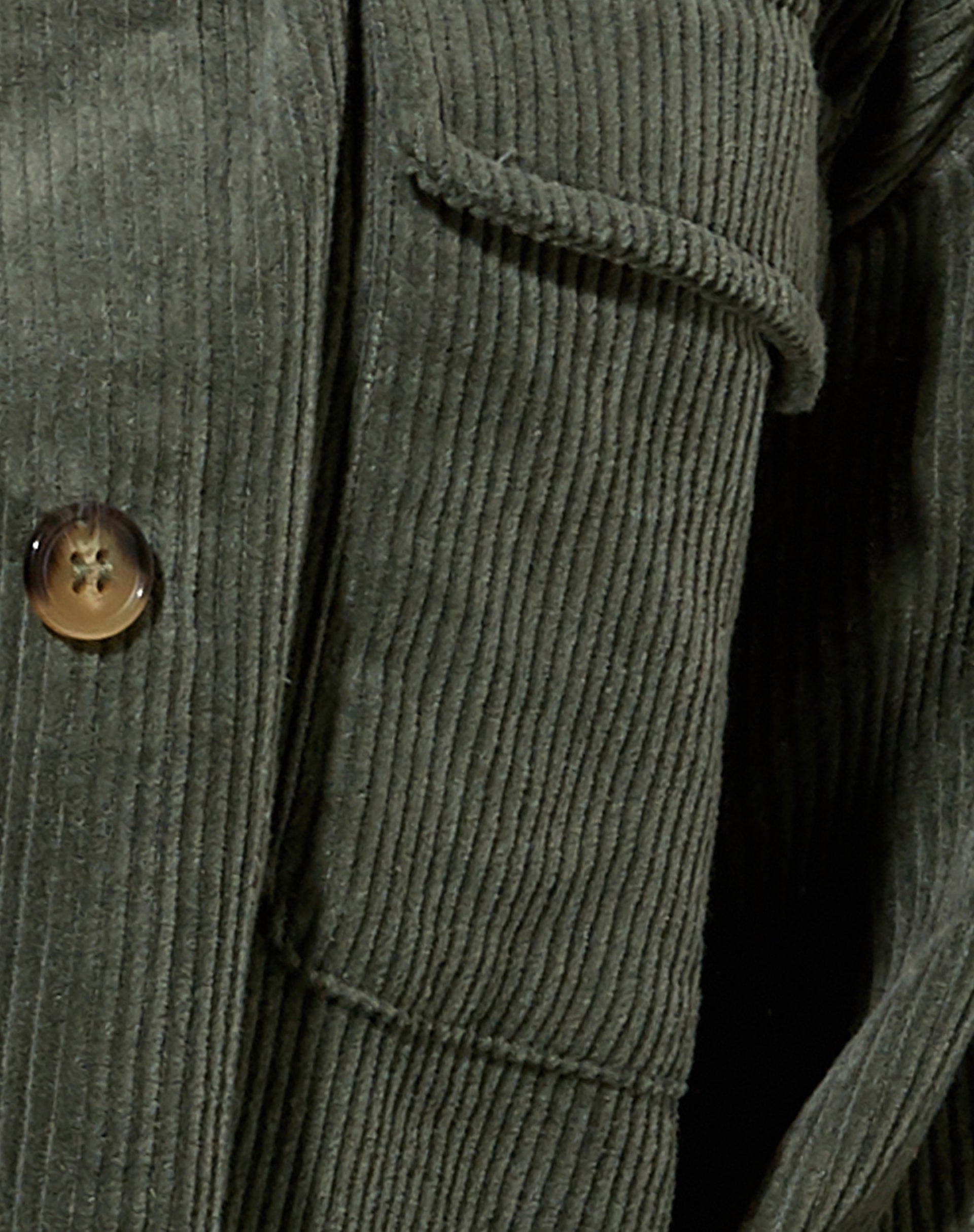 Marcy Shirt in Corduroy Khaki-Nico Sky