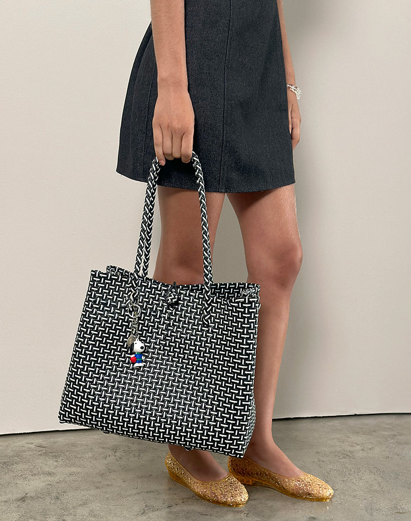 Market Bag in Black-Nico Sky