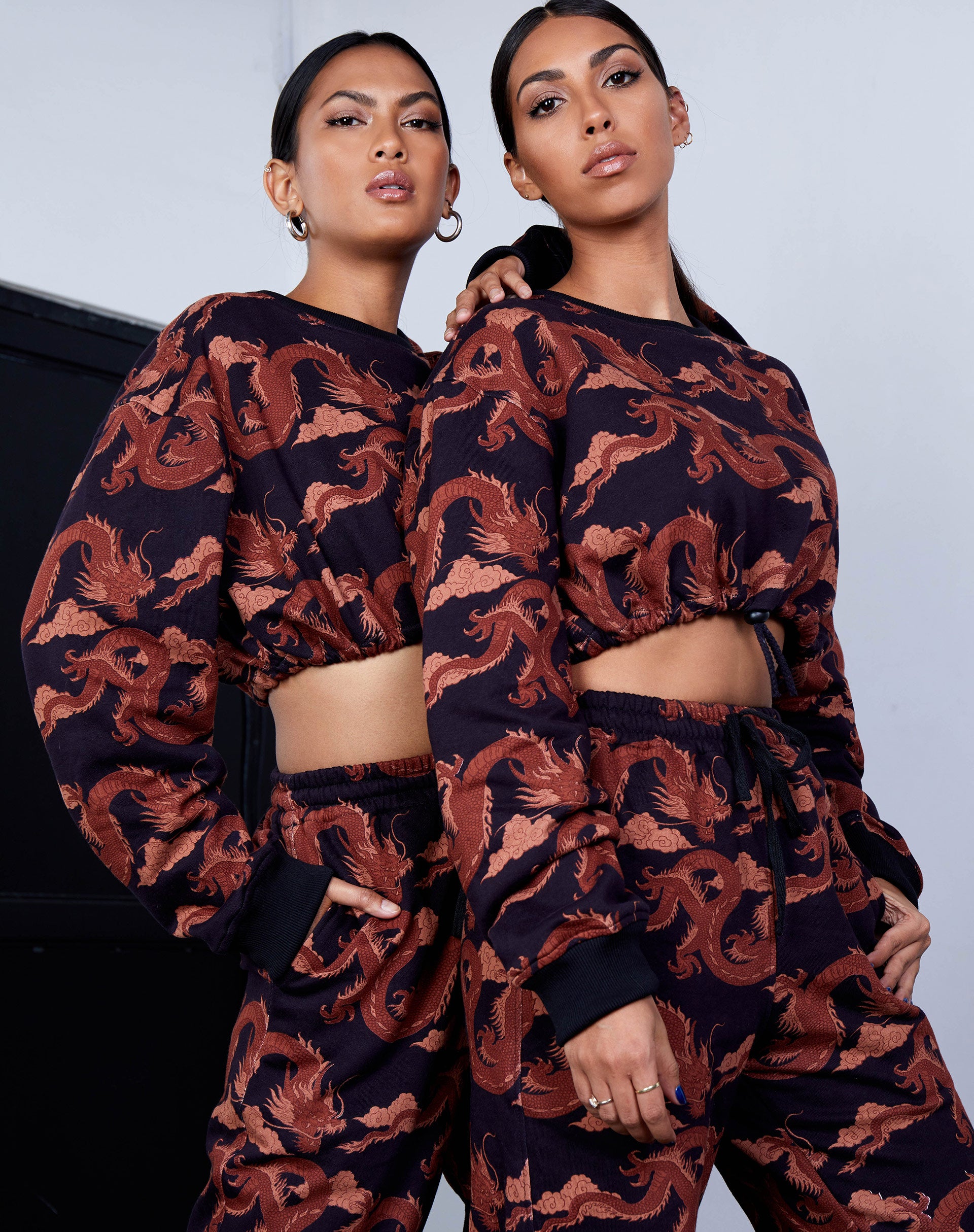 Markey Jumper in Tonal Dragon Orange-Nico Sky